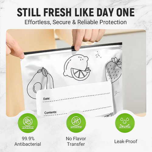 🔥Global bestseller🍗 Limited time offer! 🥦Reusable Aluminum Foil Sealable Storage Bags