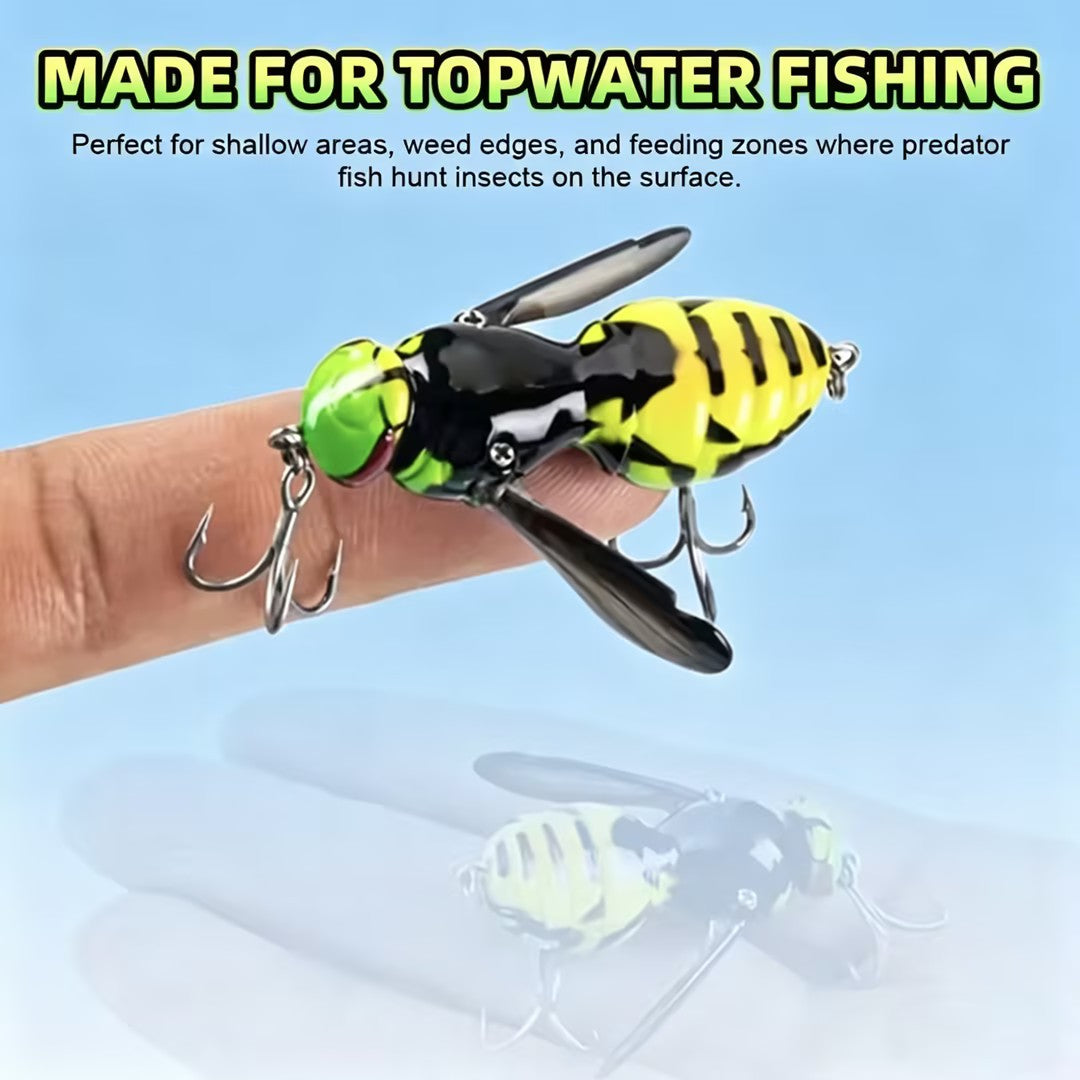 🐝🎣Surface-Crawling Wasp Replica Lure for Fishing