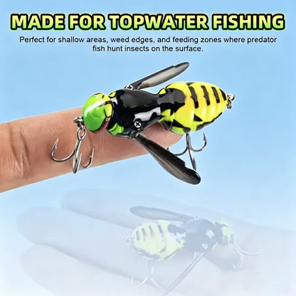 🐝🎣Surface-Crawling Wasp Replica Lure for Fishing