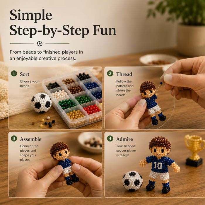 🔥LAST DAY 50% OFF - ⚽✨3D Beaded Soccer DIY Kit