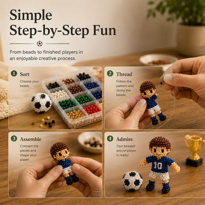 🔥LAST DAY 50% OFF - ⚽✨3D Beaded Soccer DIY Kit