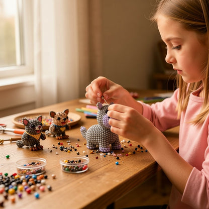 🔥Last Day 49% OFF🧵✨ Tiny 3D Beaded Animal DIY Kit