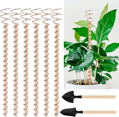 Electroculture Plant Stakes, 6 Pack 11.5" Long Copper Garden Stakes