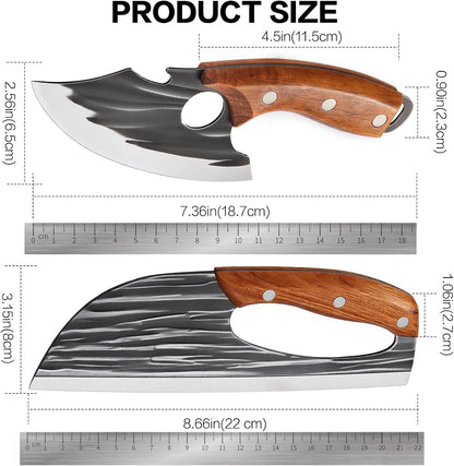 🔥Buy 1 Get 1 Free 🔥Forged Kitchen Knife Set - Sharp Durable Meat Cleaver Chef Knife