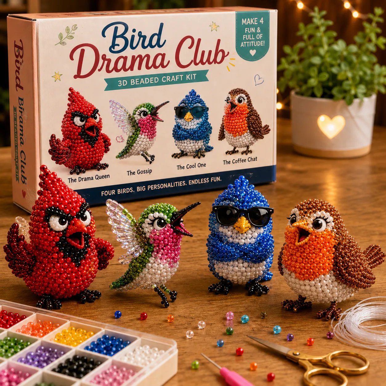 🔥LAST DAY 50% OFF 🧵✨ Build Your Own Beaded Mini World | Creative 3D DIY Kit