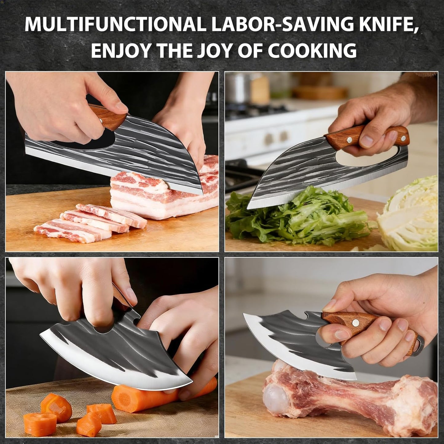 🔥Buy 1 Get 1 Free 🔥Forged Kitchen Knife Set - Sharp Durable Meat Cleaver Chef Knife