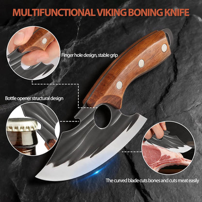 🔥Buy 1 Get 1 Free 🔥Forged Kitchen Knife Set - Sharp Durable Meat Cleaver Chef Knife
