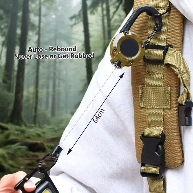✨Heavy‑Duty Retractable Keychain