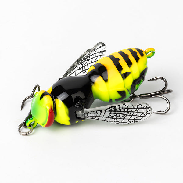 🐝🎣Surface-Crawling Wasp Replica Lure for Fishing