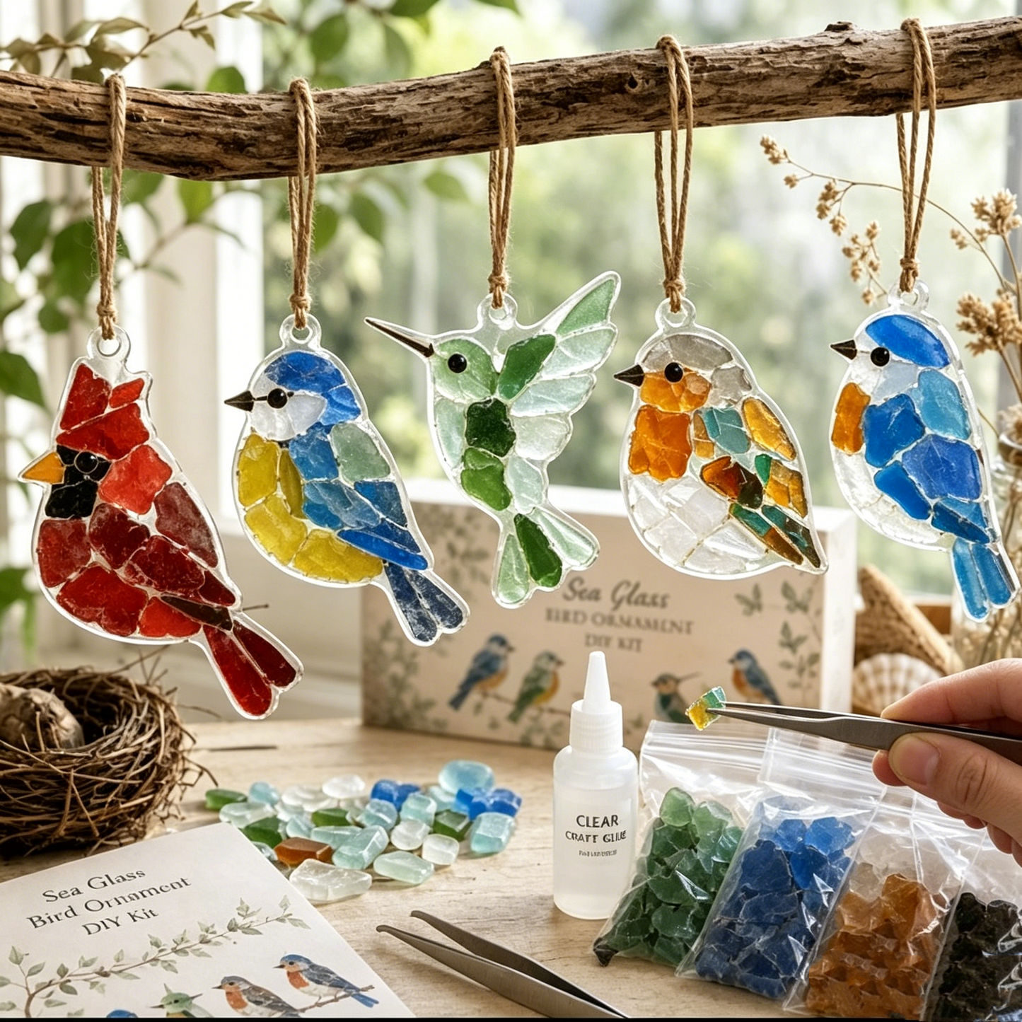 🔥 Last Day 50% OFF - 🌊 DIY Sea Glass Collage Kit