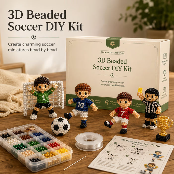 🔥LAST DAY 50% OFF - ⚽✨3D Beaded Soccer DIY Kit