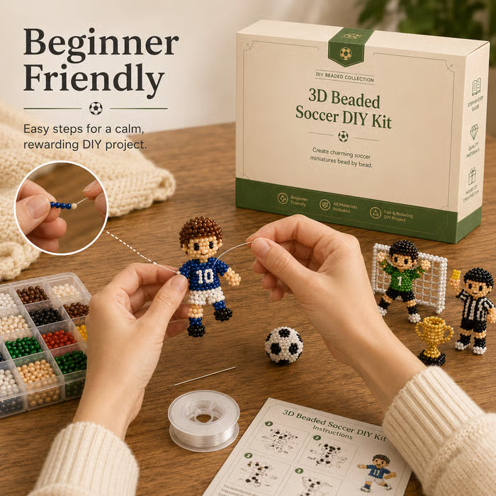 🔥LAST DAY 50% OFF - ⚽✨3D Beaded Soccer DIY Kit