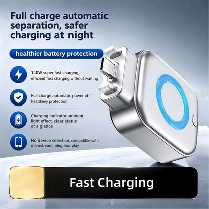 ⚡ Auto Power-Off Fast Charging Adapter 🔋 Smart & Safe Charging